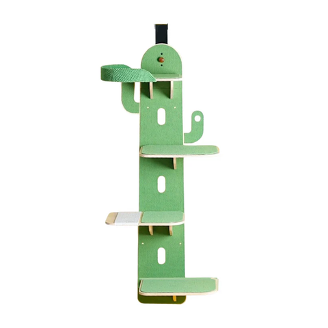 Front image of MARTINA Door Hanging Cactus Cat Climber - Pets Villa. 