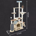 Size image of MARTINA Windmill Solid Wood Cat Tree - Pets Villa. 