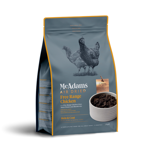 Front image of MCADAMS Dog Complete Air Dried Free Range Chicken  - Pets Villa.