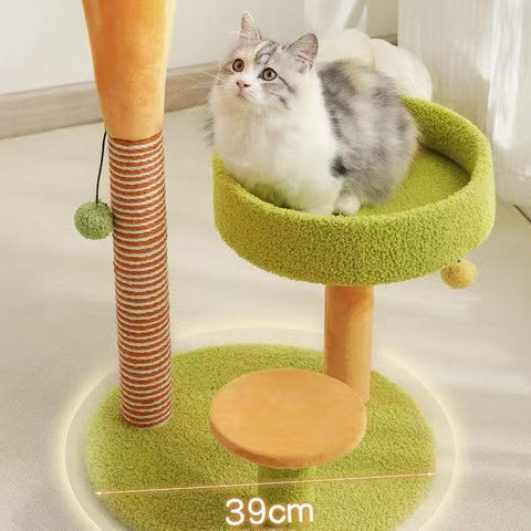 Size guide of MIAOFAIRY Carrot Paradise Climbing Frame - Pets Villa. 