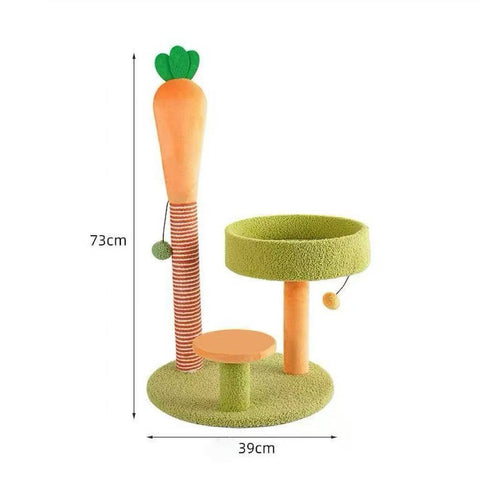 Size image of MIAOFAIRY Carrot Paradise Climbing Frame  - Pets Villa. 