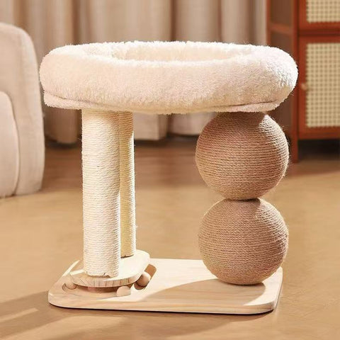 Front image of Multi-Functional Cat Climbing Frame and Nest - Pets Villa. 