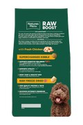 Back image of NATURES MENU Raw Boost with Fresh Chicken Adult Dog Food - Pets Villa. 