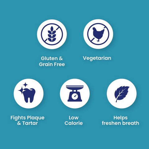 Advantages of NOBBLYS Mint Dental Dog Chew Tough Brush 1pc - Pets Villa. 