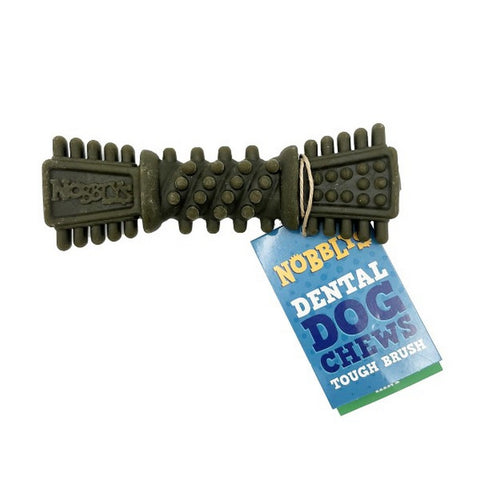 Product image of NOBBLYS Mint Dental Dog Chew Tough Brush 1pc - Pets Villa. 