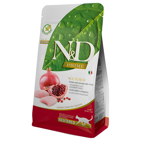 Front image of N&D Prime Neutered Chicken and Pomegranate Recipe - Pets Villa.