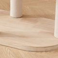 Base close up of Natural Classic Cat Climbing Frame with Ball Track 154cm - Pets Villa. 