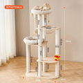 Size image of Natural Classic Cat Climbing Frame with Ball Track 154cm - Pets Villa. 