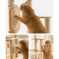 Sisal close up image of Natural Classic Cat Climbing Frame with Scratcher Board 139cm - Pets Villa. 