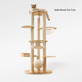Front image of Natural Classic Cat Climbing Frame with Sisal Ball 136cm - Pets Villa. 