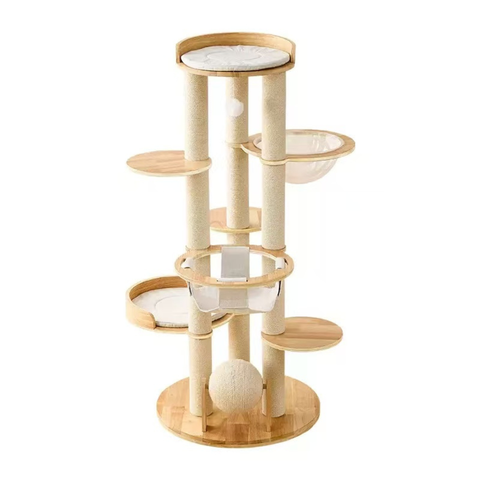 Product image of Natural Classic Cat Climbing Frame with Sisal Ball 136cm - Pets Villa. 