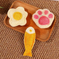 Front image of Natural Loofah Cat Dental Toy (3pcs) - Pets Villa. 