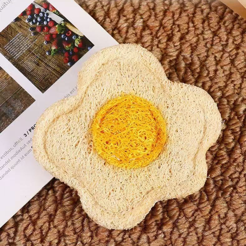 Image of Natural Loofah Cat Dental Toy (3pcs) - Pets Villa. 