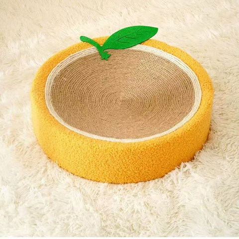 Product image of Orange Sisal Cat Scratcher - Pets Villa. 