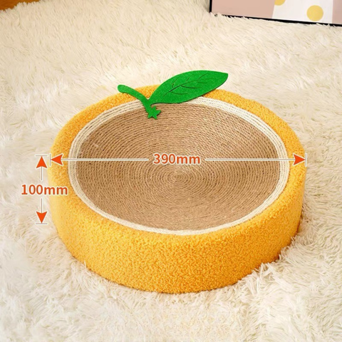 Size image of Orange Sisal Cat Scratcher - Pets Villa. 