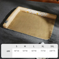 Front image of Orange Summer Rattan Pet Cooling Mat - Pets Villa. 