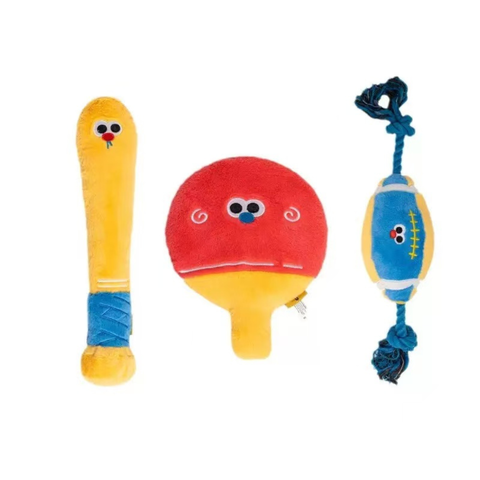Product image of PETSVILLE Sports Day Crinkle Plush Dog Toys - Pets Villa. 