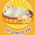 Front image of PURLAB Bread Mouse Cat Scratching Board - Pets Villa. 