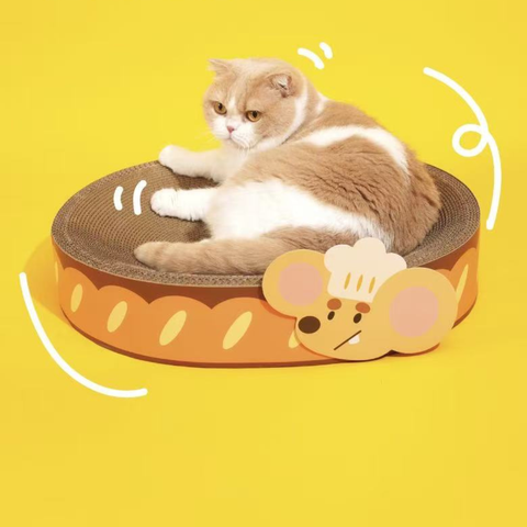 Product image of PURLAB Bread Mouse Cat Scratching Board - Pets Villa.