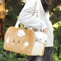 Front image of PURLAB Bread Pet Travel Bag - Pets Villa. 