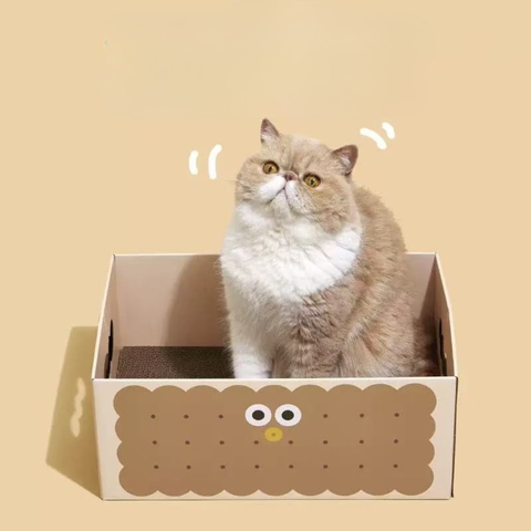 Product image of PURLAB Cookies Cat Scratching Box - Pets Villa. 