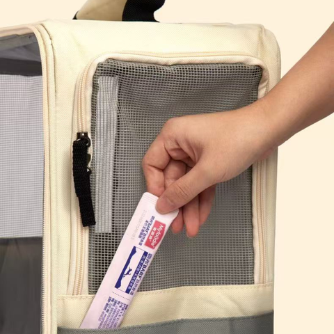 Pocket image of PURLAB Polaroid Pet Travel Bag - Pets Villa. 
