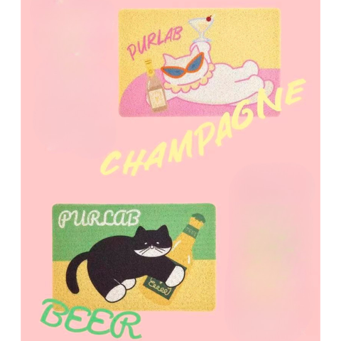 Front image of PURLAB Summer Cat Litter Mat - Pets Villa. 