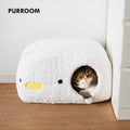 Front image of PURROOM Chick Shaped Sleeping Pet Nest - Pets Villa. 