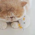 Image of a cat playing with PURROOM Little Chick Matatabi Stick Cat Toy - Pets Villa. 