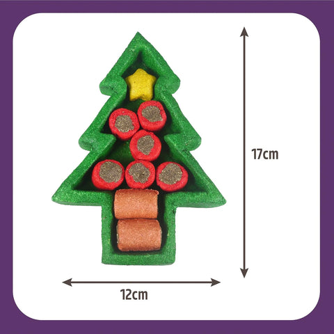 Size image of ROSEWOOD Cupid and Comet Edible Christmas Puzzle Tree -Pets Villa. 