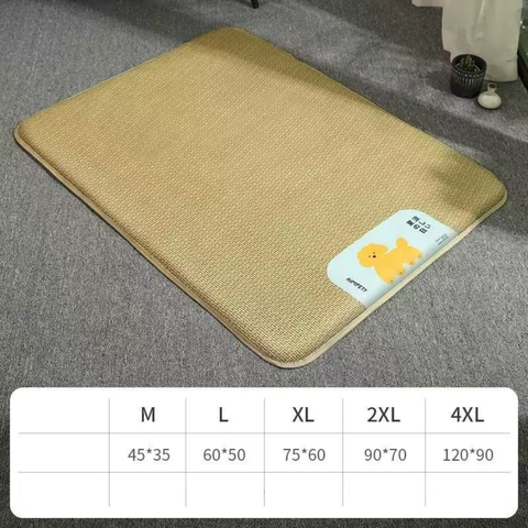 Sizing image of Rattan Cooling Pet Mat  - Pets Villa. 