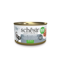 Front image of SCHESIR Complements Fillet Tuna with Squid for Adult Cats - Pets Villa. 