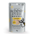 Front image of SCHESIR Special Mousse Exigent Chicken with Duck Liver - Pets Villa. 