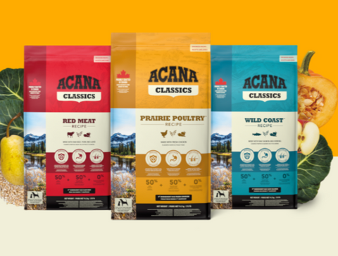 Acana Classics 15%off 2kg Bags & 10%off 9.7kg bags