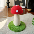 Size image of Sisal Red Mushroom Cat Scratcher - Pets Villa.