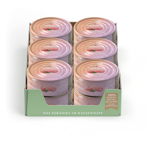 Multipack image of TERRA FELIS Adult Cat Complete Chicken & Turkey Famousse 80g - Pets Villa. 