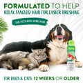Image of a cat and dog with TROPICLEAN Watermelon 2-in-1 Pet Shampoo and Conditioner 355ml - Pets Villa. 