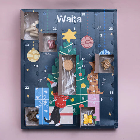 Front image of WAITA Dog Freeze-Dried Christmas Advent Calendar - Pets Villa. 