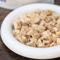 Image of pieces in a bowl of WAITA Freeze-Dried Cod Cubes 40g  - Pets Villa. 