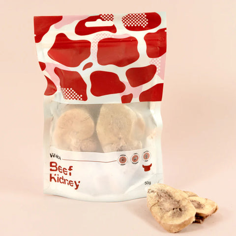 Front image of WAITA Freeze Dried Beef Kidney 50g - Pets Villa.