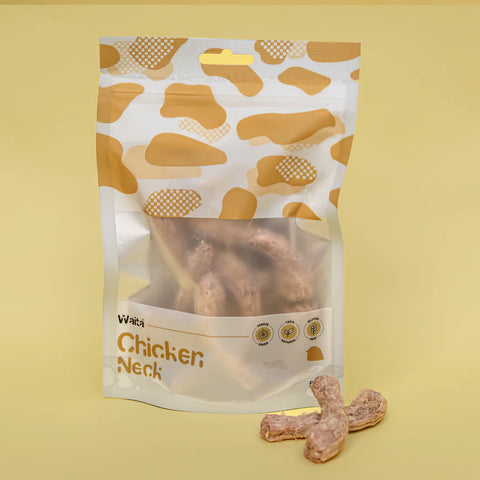 Front image of WAITA Freeze Dried Chicken Neck 50g - Pets Villa. 