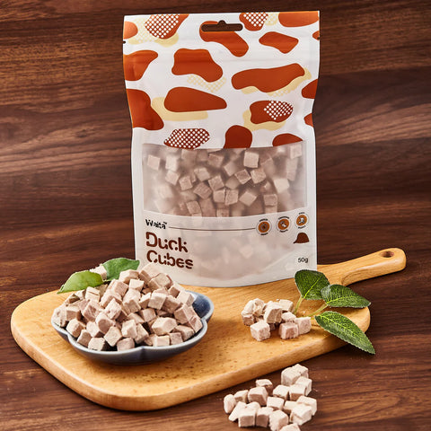 Product image of WAITA Freeze Dried Duck Cubes 50g - Pets Villa. 