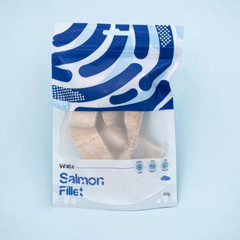 Front image of WAITA Freeze Dried Salmon Fillet 40g - Pets Villa. 