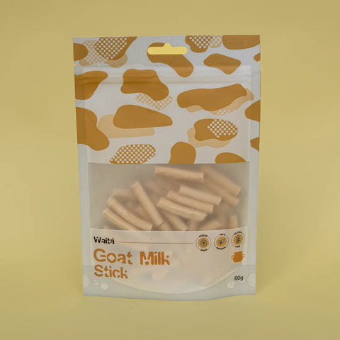 Front image of WAITA Goat Milk Sticks 60g - Pets Villa. 