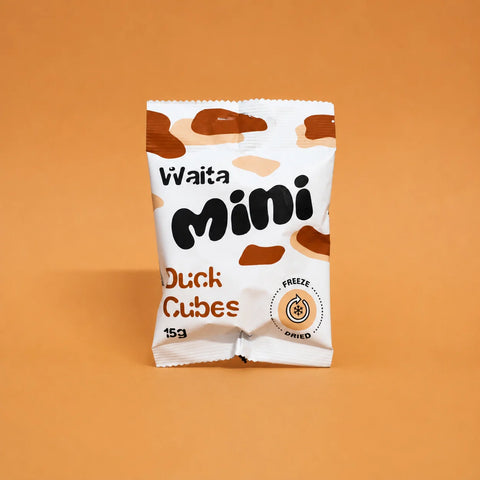 Product image of WAITA Mini Freeze Dried Duck Cubes 15g - Pets Villa. 