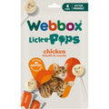 Front image of WEBBOX Cat Lick-e-Pops Chicken 4pcs - Pets Villa.
