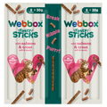 Front image of WEBBOX Tasty Sticks Salmon and Trout Cat Treat - Pets Villa. 