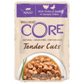 Front image of WELLNESS CORE Cat Tender Cuts with Turkey and Duck in Savoury Gravy - Pets Villa. 