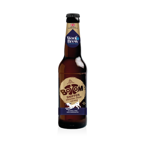 Front image of WOOF & BREW Bottom Sniffer Original Beer for Dogs 330ml - Pets Villa. 