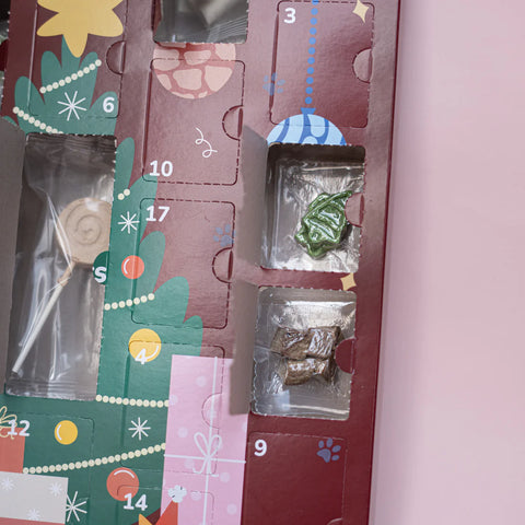 Close up of Waita Cat Freeze Dried Christmas Advent Calendar - Pets Villa. 